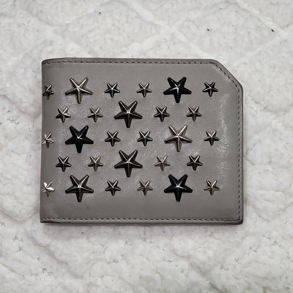Jimmy Choo Albany wallet with mixed stars..Authentic